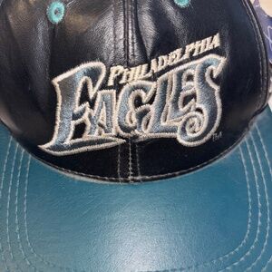 Eagles Leather ball cap